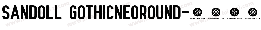 Sandoll GothicNeoRound字体转换